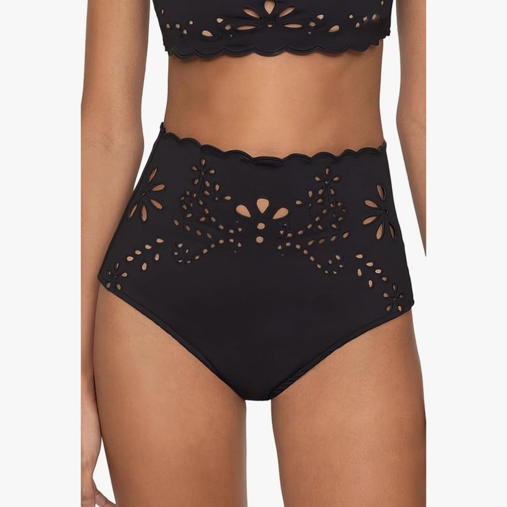 Black LIAT Embroidery Women’s Swim Bottoms